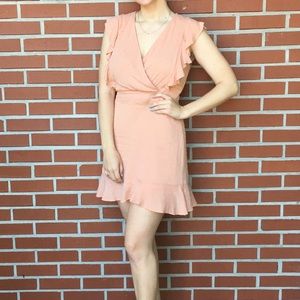 Sadie & Sage Peach Textured Dress